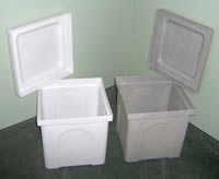 Cremation Urn Vaults are available in white or grey granite.
