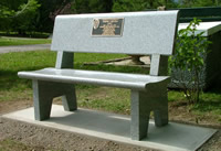 Granite Memorial Bench