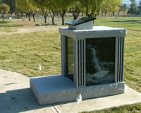 Ossuary structures provide a focal point for a service